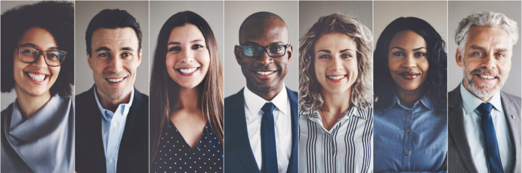 Diverse group of business people