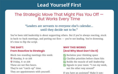 Your Strategic 2-Hour Calendar