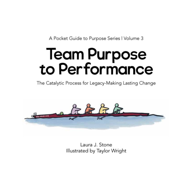 Team purposed to performance book cover illustration